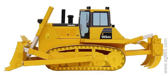 1比43小松(Komatsu)D155AX-6履带式推土机