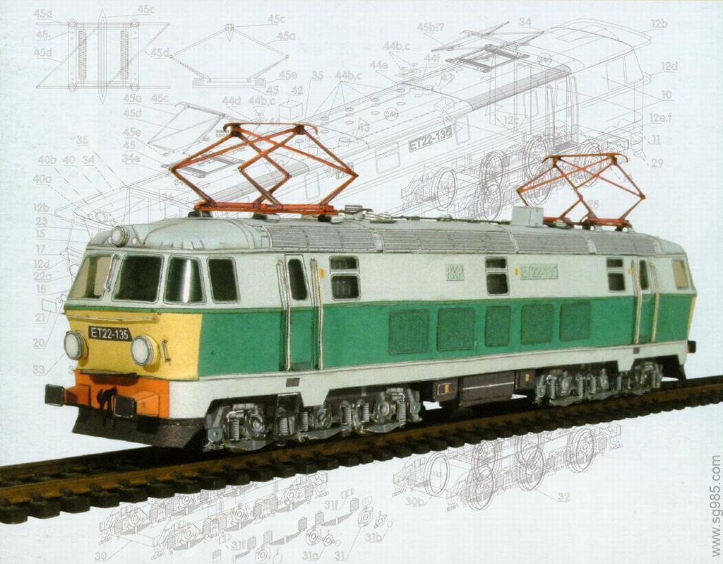 1比87ET22电力机车