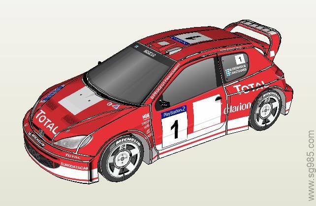 标致206WRC赛车