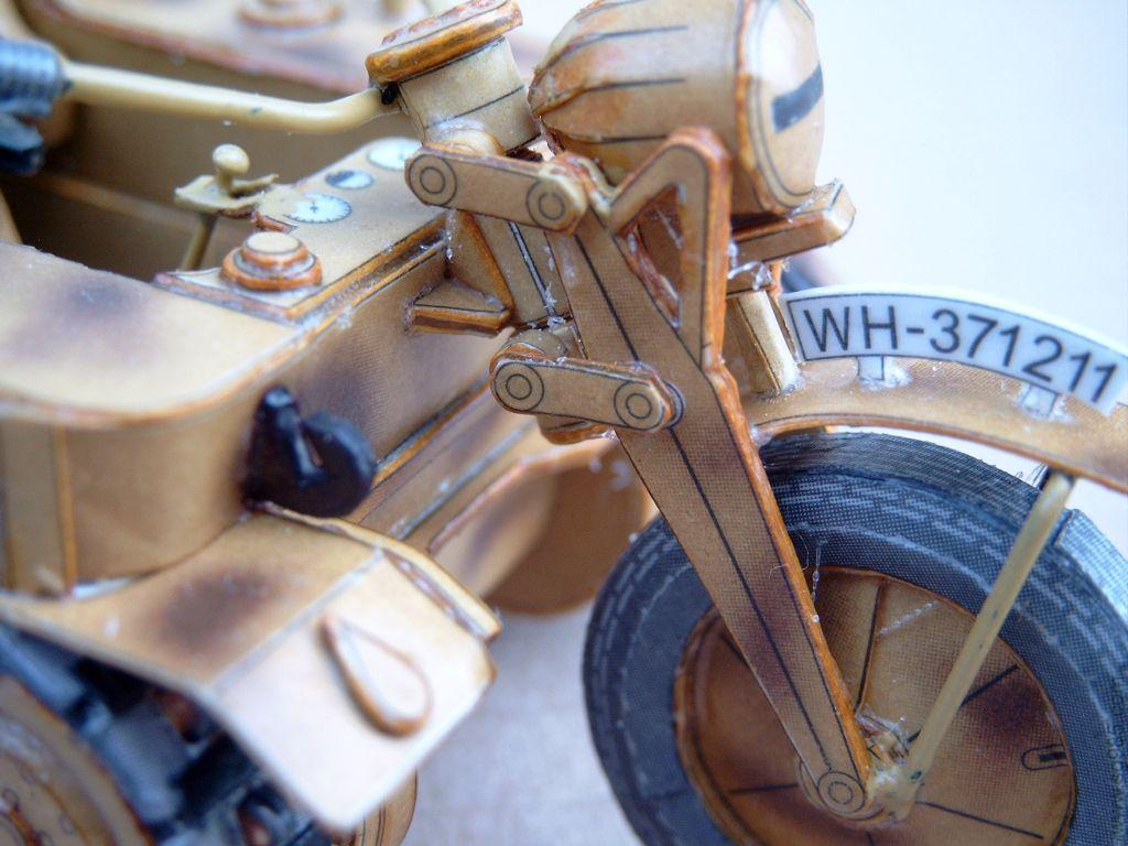 德军Sdkfz.2半履带式摩托车及Sd.Anh.1拖车