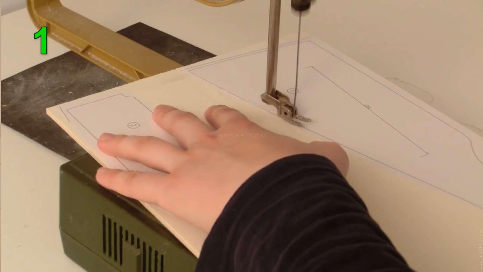 手指橡皮筋枪/怎么做皮筋木棍枪WGOG1008用木板制作一把可连发的橡皮筋玩具枪+图纸下载