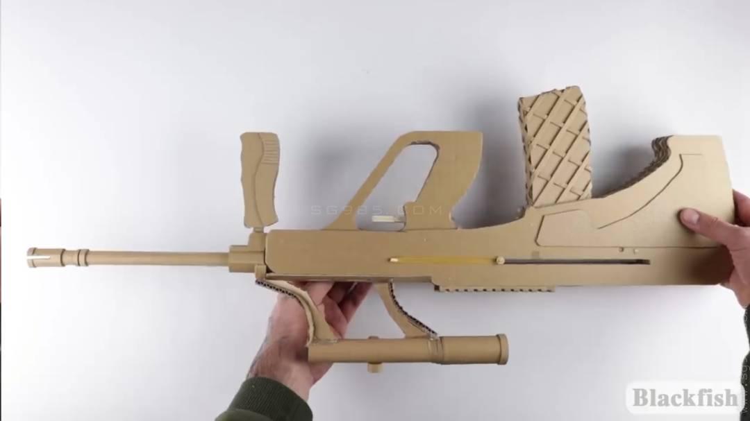 纸板AK47图纸/纸板AK图纸/纸板AK47电子图纸用纸板制作一般狙击枪wgog932-纸板手工制作+制作图纸