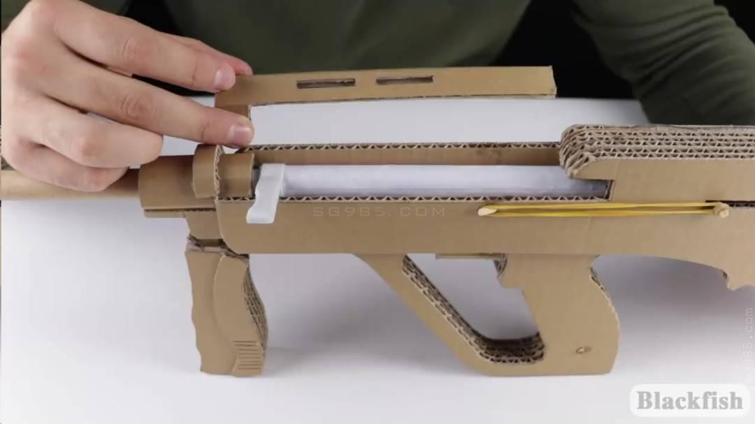 纸板AK47图纸/纸板AK图纸/纸板AK47电子图纸用纸板制作一般狙击枪wgog932-纸板手工制作+制作图纸