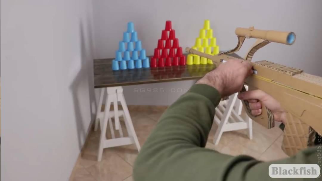 纸板AK47图纸/纸板AK图纸/纸板AK47电子图纸用纸板制作一般狙击枪wgog932-纸板手工制作+制作图纸