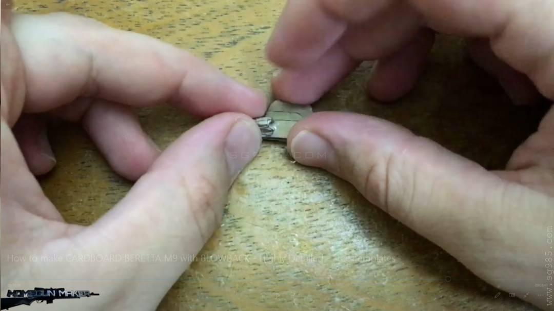 手工纸枪怎么做/用纸板做枪简单wgog931用纸板制作一把精致的纸板玩具枪+制作图纸下载