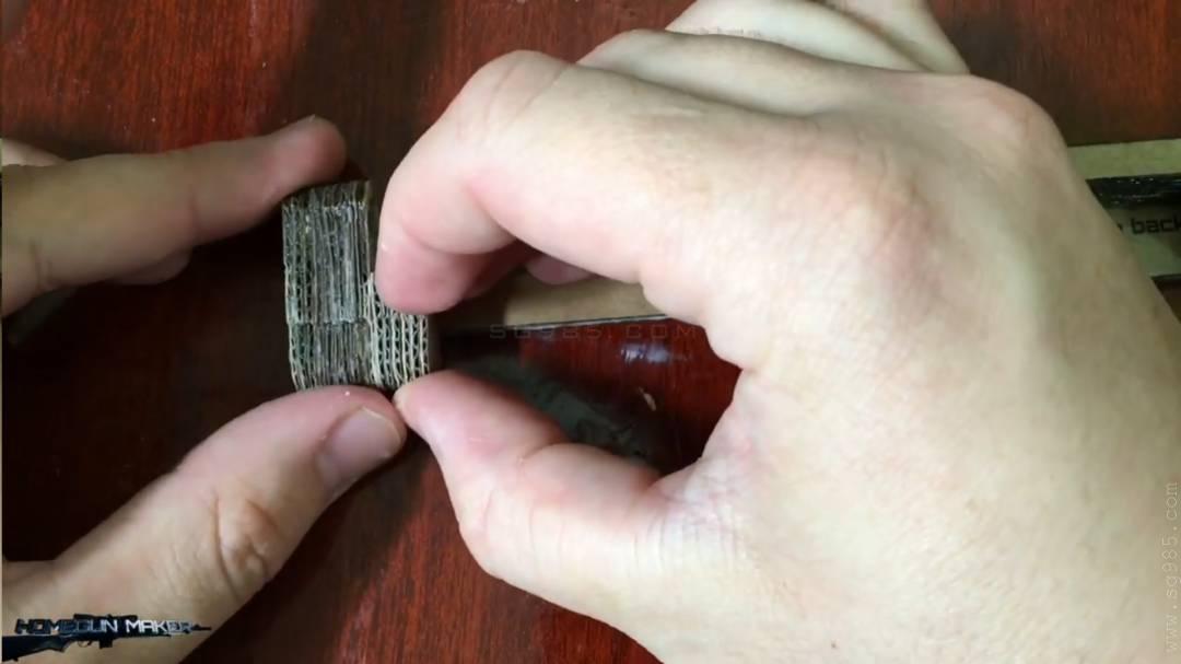 手工纸枪怎么做/用纸板做枪简单wgog931用纸板制作一把精致的纸板玩具枪+制作图纸下载