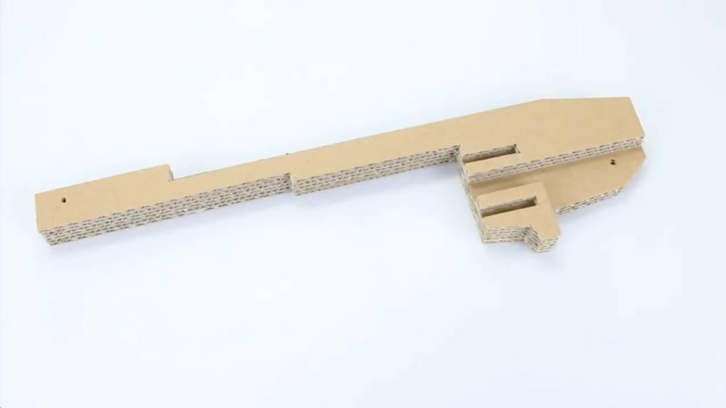 纸板枪教程图/瓦楞纸枪视频wgog913如何纸板制作硬纸枪和手雷玩具+视频教程