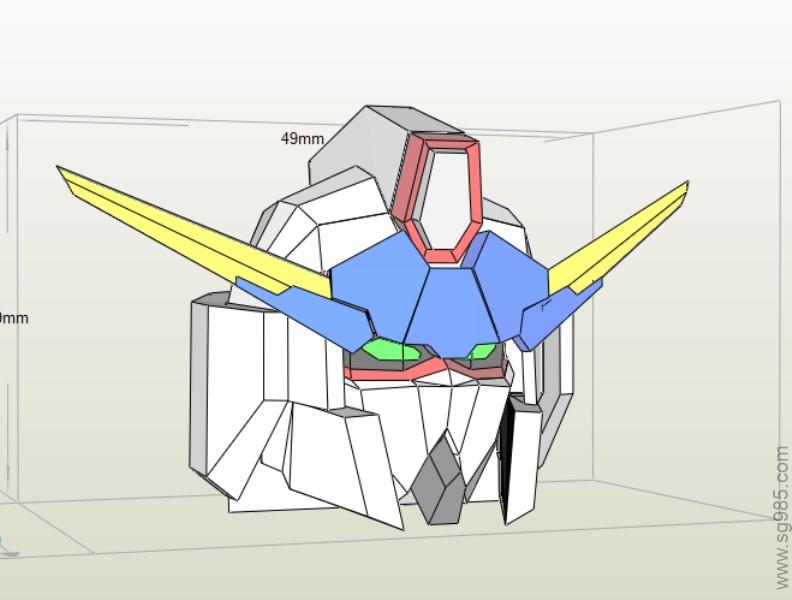 Detailed AGE-3O Gundam AGE-3 Orbital Papercraft