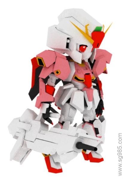 [ETTE]-SD MSZ 006 Gray Wolf Gundam Girl