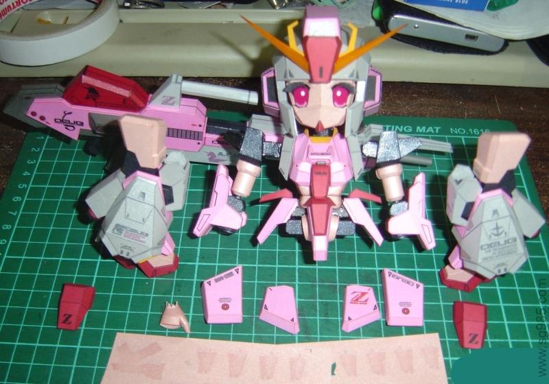 [ETTE]-SD MSZ 006 Gray Wolf Gundam Girl