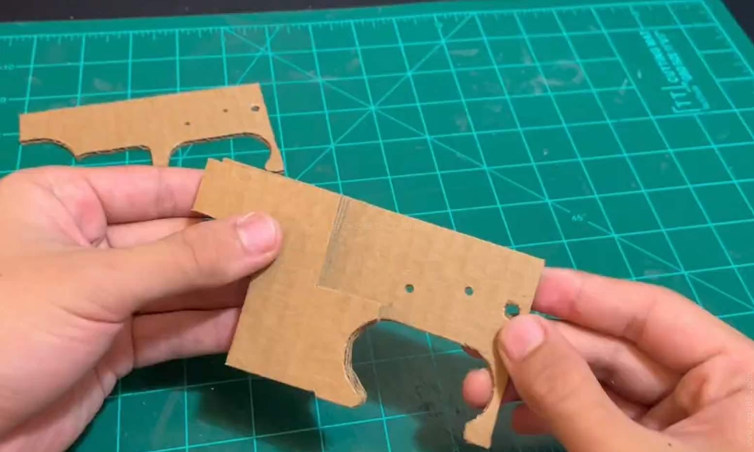 纸板枪图纸awm/纸板枪图纸打印/纸板枪图纸哪里下载wgog956瓦楞纸制作一个狙击纸板枪+图纸下载