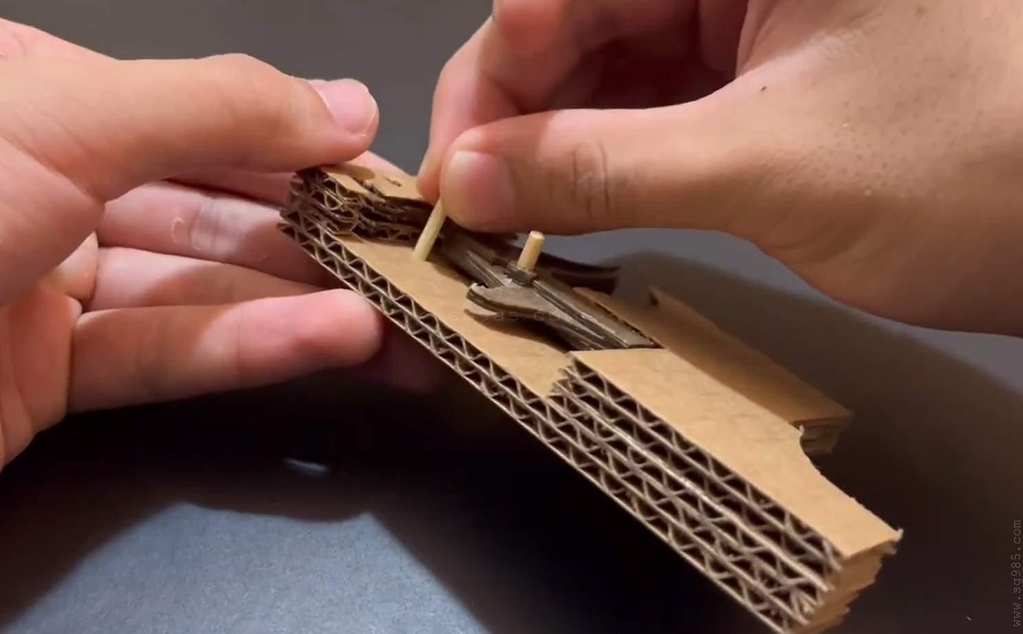 纸板枪图纸awm/纸板枪图纸打印/纸板枪图纸哪里下载wgog956瓦楞纸制作一个狙击纸板枪+图纸下载