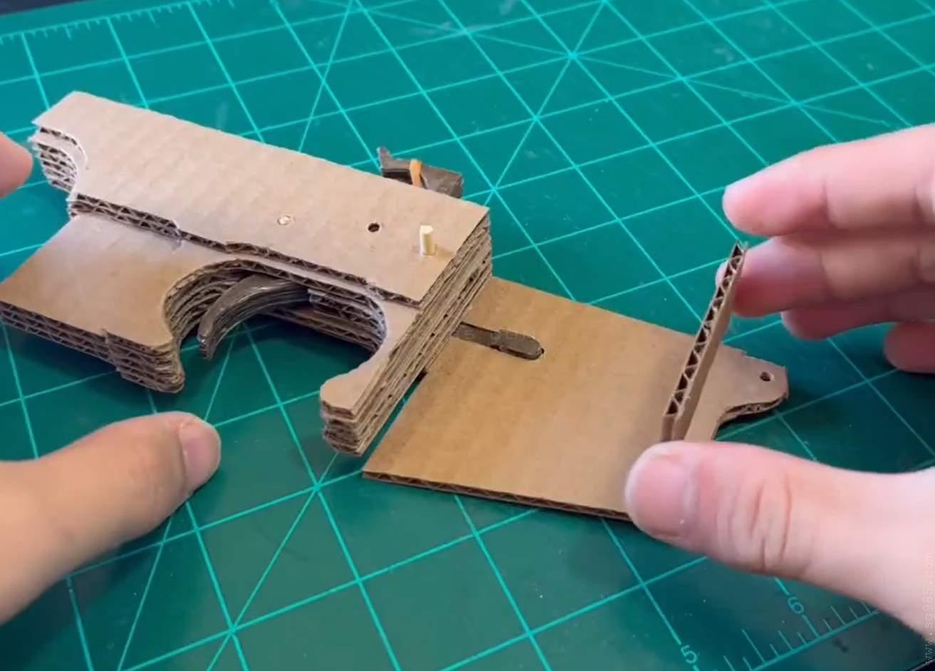 纸板枪图纸awm/纸板枪图纸打印/纸板枪图纸哪里下载wgog956瓦楞纸制作一个狙击纸板枪+图纸下载