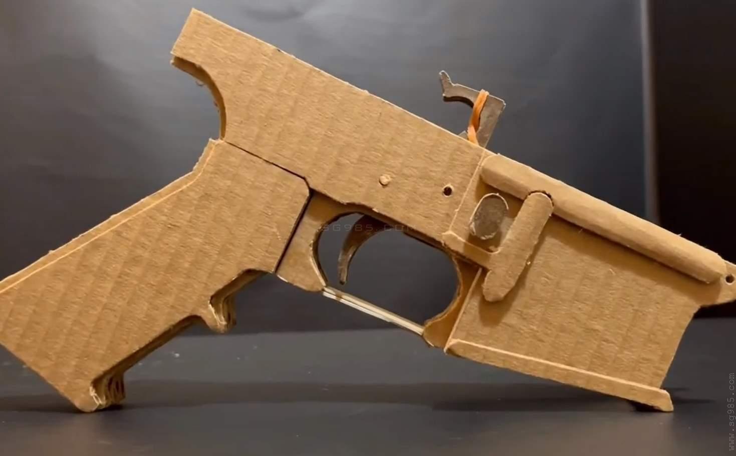 纸板枪图纸awm/纸板枪图纸打印/纸板枪图纸哪里下载wgog956瓦楞纸制作一个狙击纸板枪+图纸下载