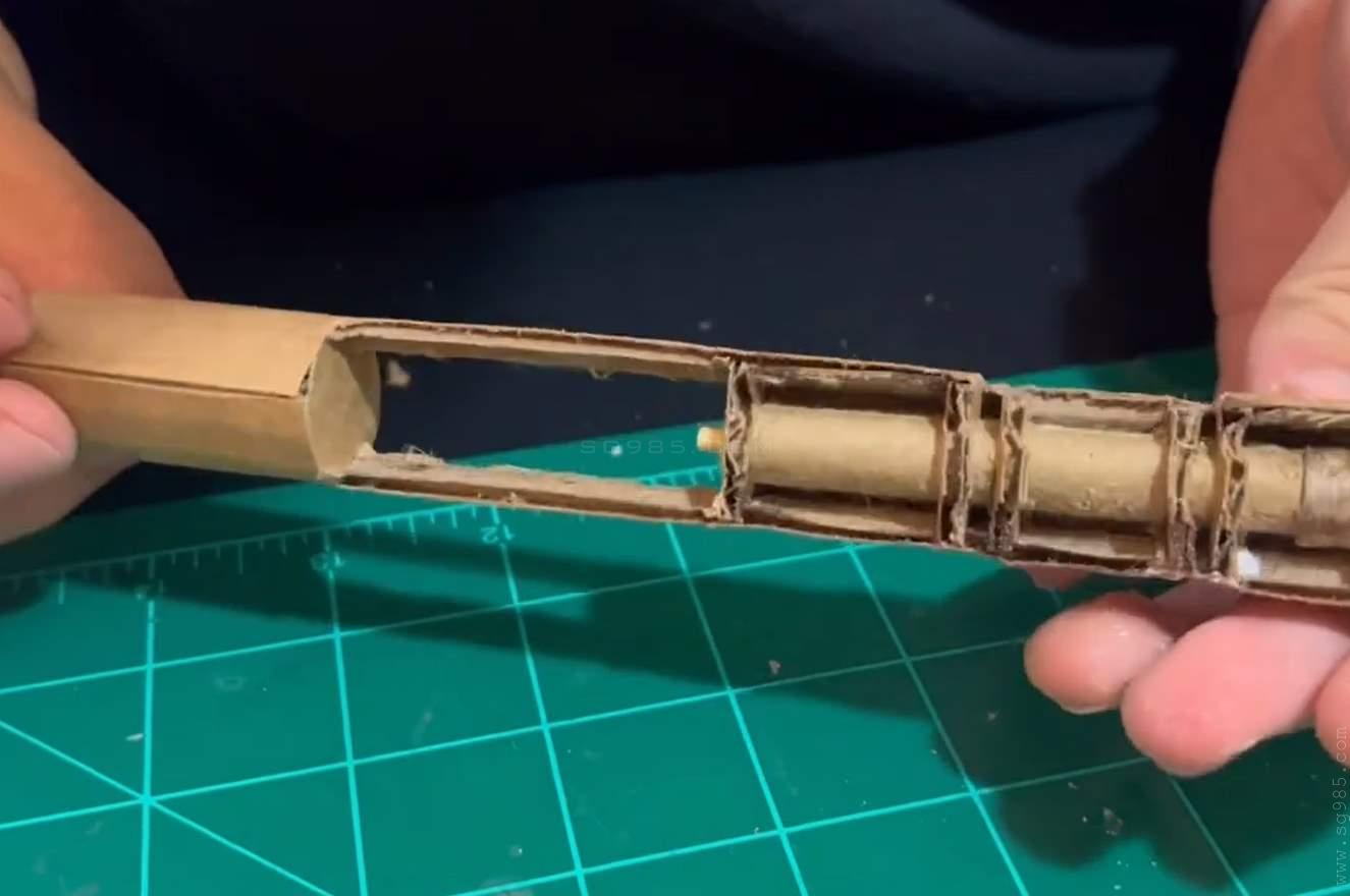 纸板枪图纸awm/纸板枪图纸打印/纸板枪图纸哪里下载wgog956瓦楞纸制作一个狙击纸板枪+图纸下载