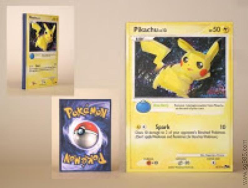 3D Pokémon Trading Card - Pikachu