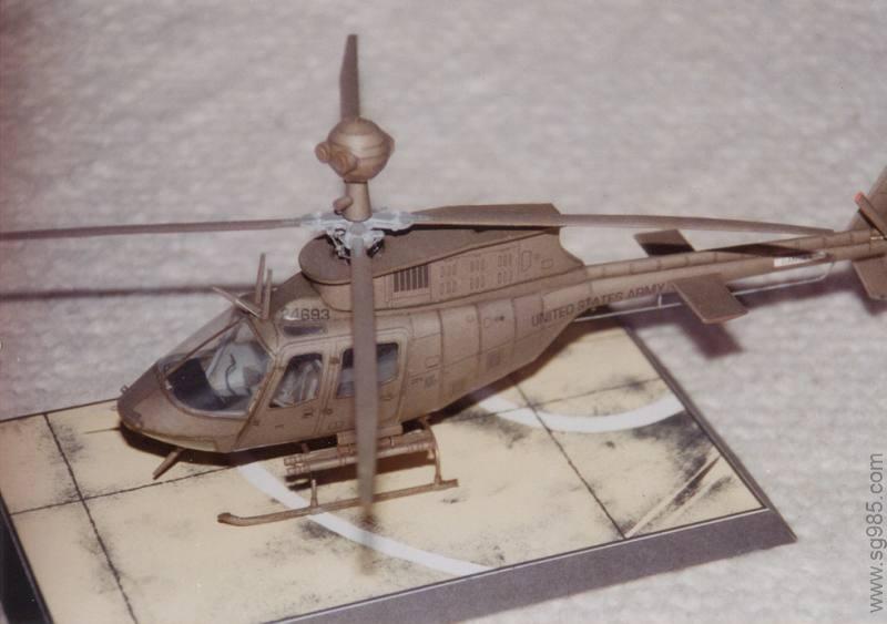 1比33GPM之OH-58D基奥瓦侦察直升机