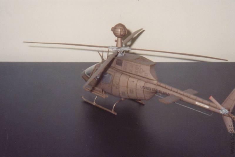 1比33GPM之OH-58D基奥瓦侦察直升机