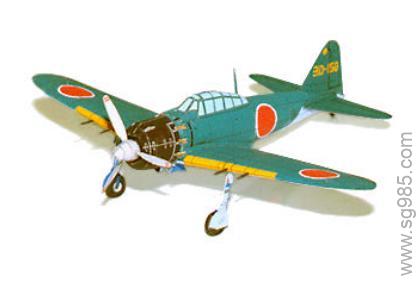 1比72零式A6M5战机