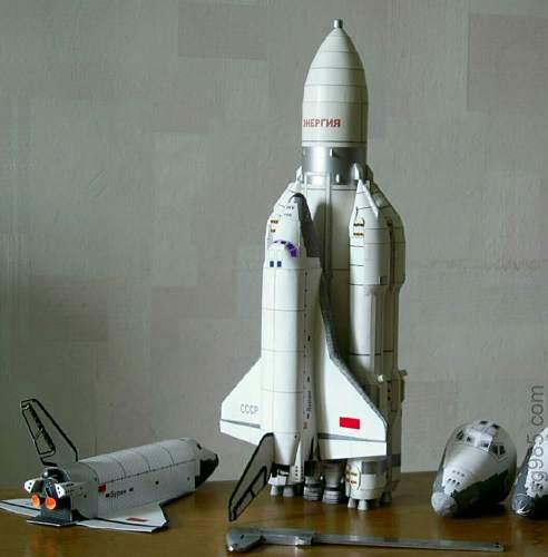 1比96暴风雪号航天飞机和能源号运载火箭