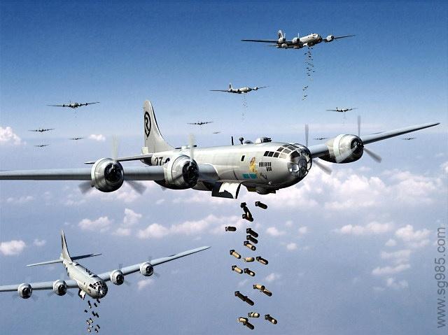 B29超级空中堡垒轰炸机纸