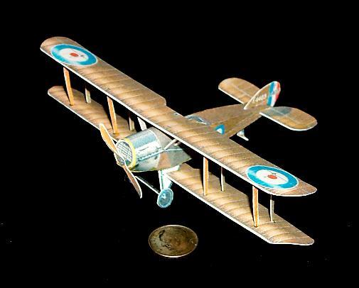 十款简单的双翼飞机纸模图纸下载