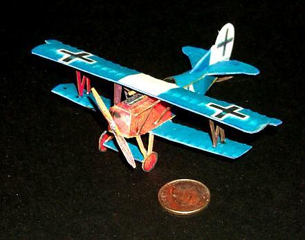 十款简单的双翼飞机纸模图纸下载