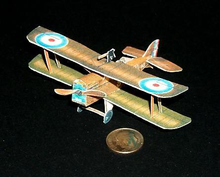 十款简单的双翼飞机纸模图纸下载