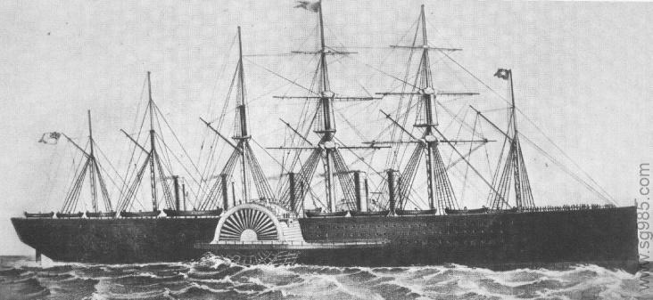 1比200大东方号客轮