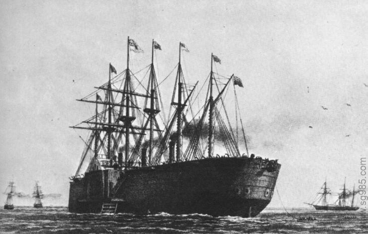 1比200大东方号客轮