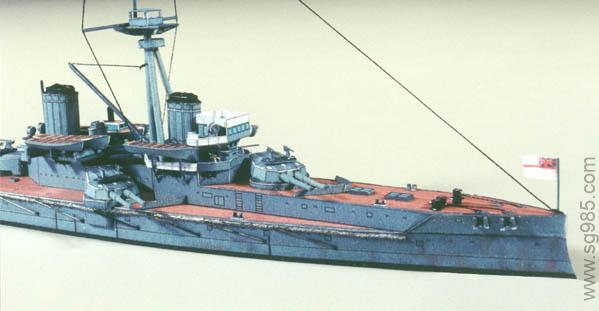 1比700英国海军无畏号战列舰