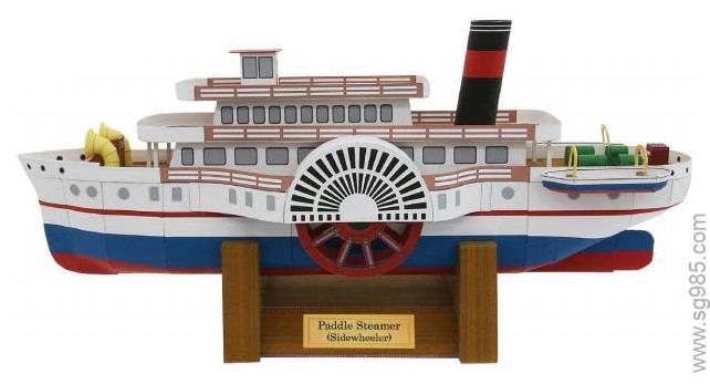 佳能舷侧明轮明轮蒸汽船