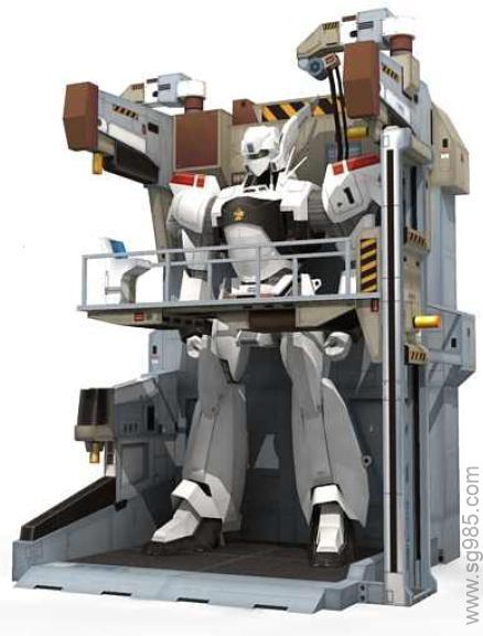 3英格拉姆(Ingram)-机动警察维修平台纸模