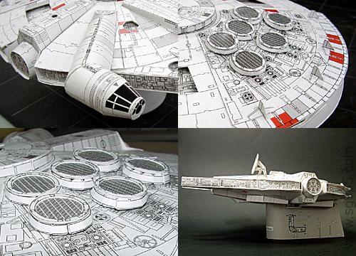 4星球大战之YT-1300飞船纸模