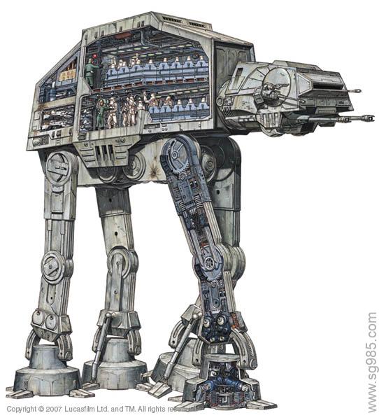 8星球大战之全地形装甲运输步行者（AT-AT）