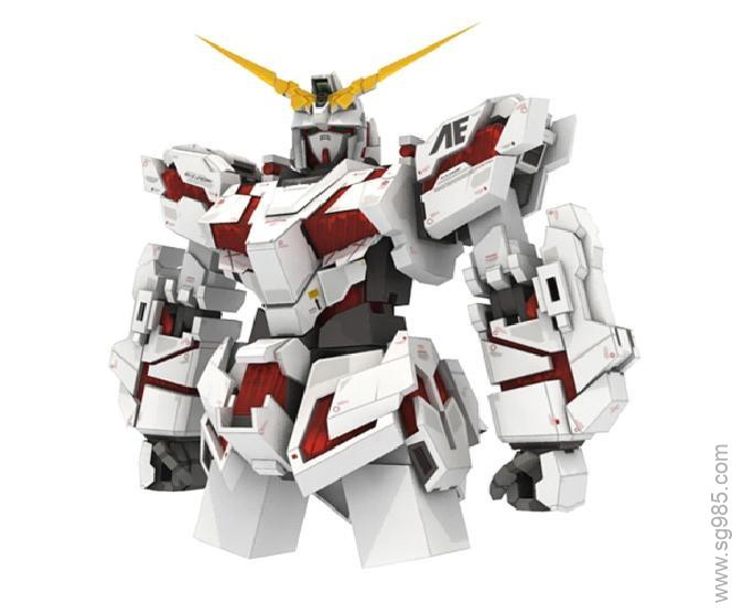 a独角兽高达（gundam.unicorn）上半身纸模
