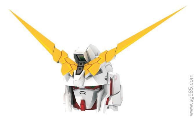 a独角兽高达（gundam.unicorn）上半身纸模