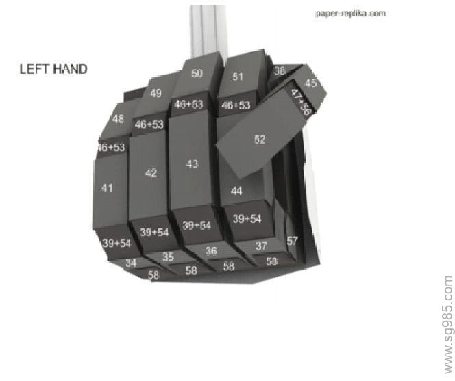 a独角兽高达（gundam.unicorn）上半身纸模