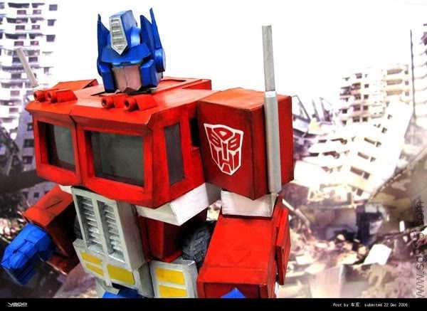 fG1变形金刚之擎天柱纸