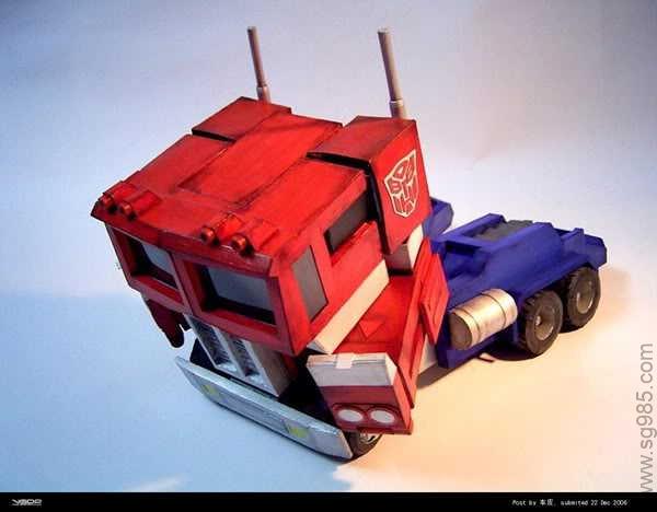 fG1变形金刚之擎天柱纸