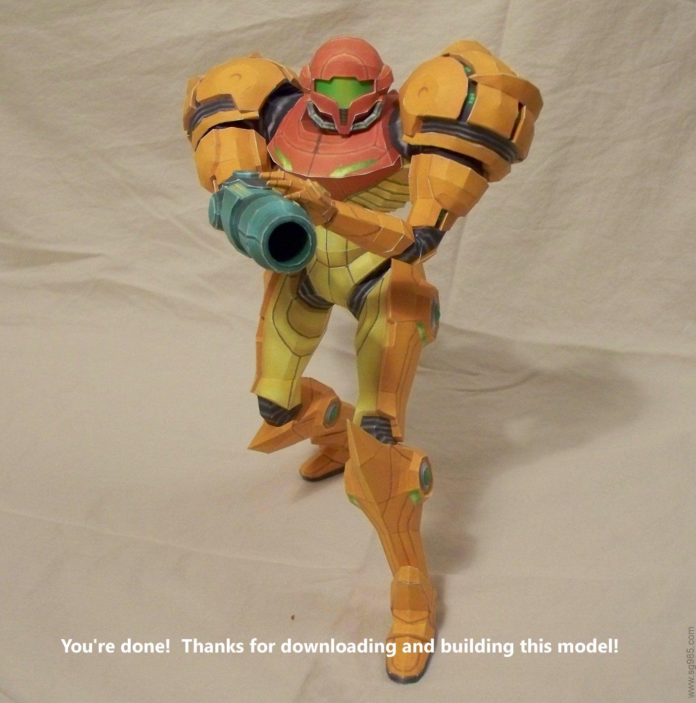 银河战士之萨姆丝·阿兰纸模图纸