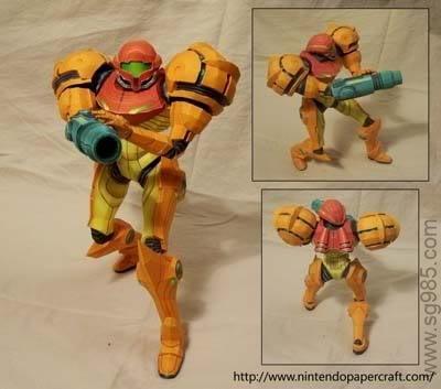 银河战士之萨姆丝·阿兰纸模图纸