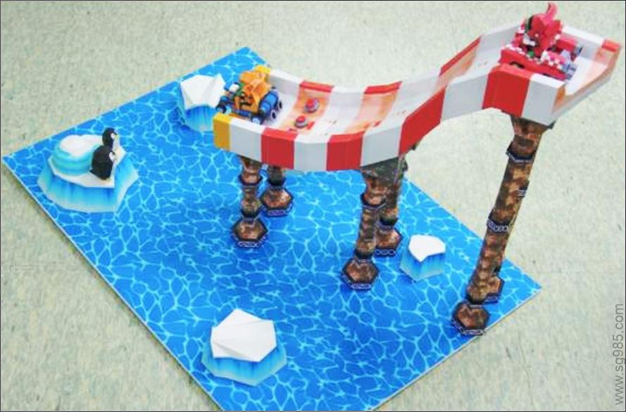 跑跑卡丁车场景冰山极速