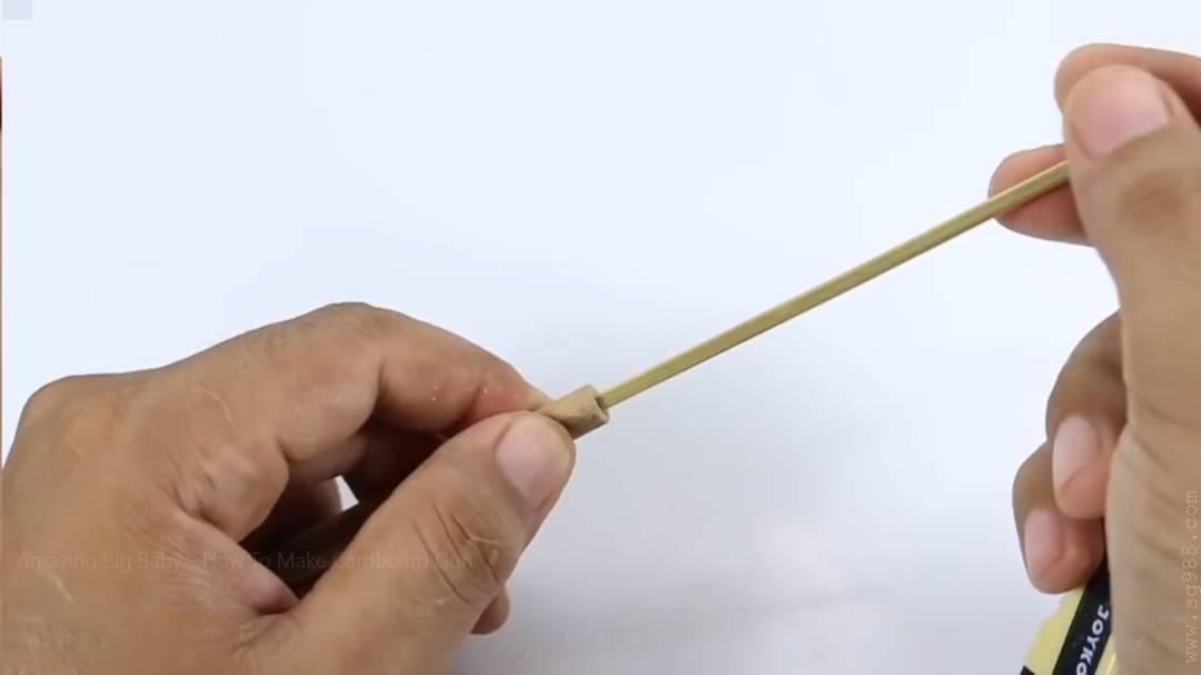 纸板手工枪/硬纸板手工枪/手工纸板枪wgog926迫击炮纸板枪+制作图纸下载