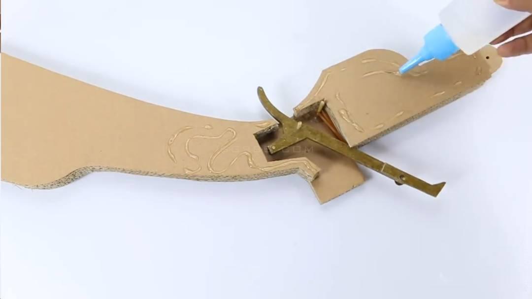 纸板手工枪/硬纸板手工枪/手工纸板枪wgog926迫击炮纸板枪+制作图纸下载