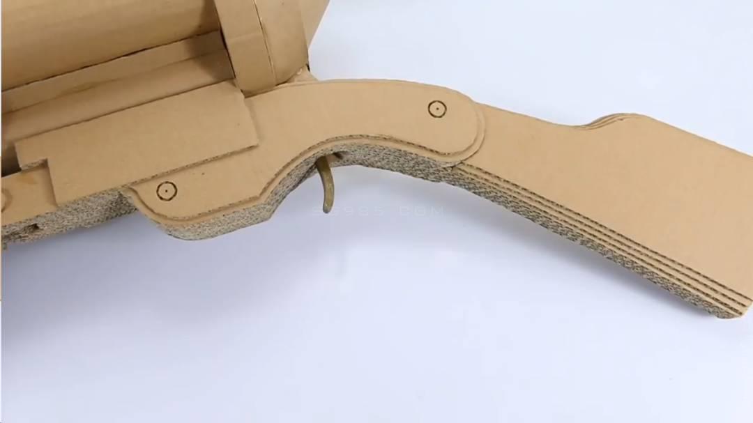 纸板手工枪/硬纸板手工枪/手工纸板枪wgog926迫击炮纸板枪+制作图纸下载