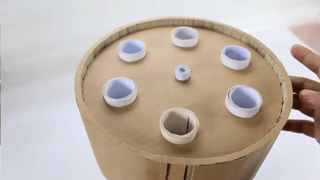 纸板手工枪/硬纸板手工枪/手工纸板枪wgog926迫击炮纸板枪+制作图纸下载