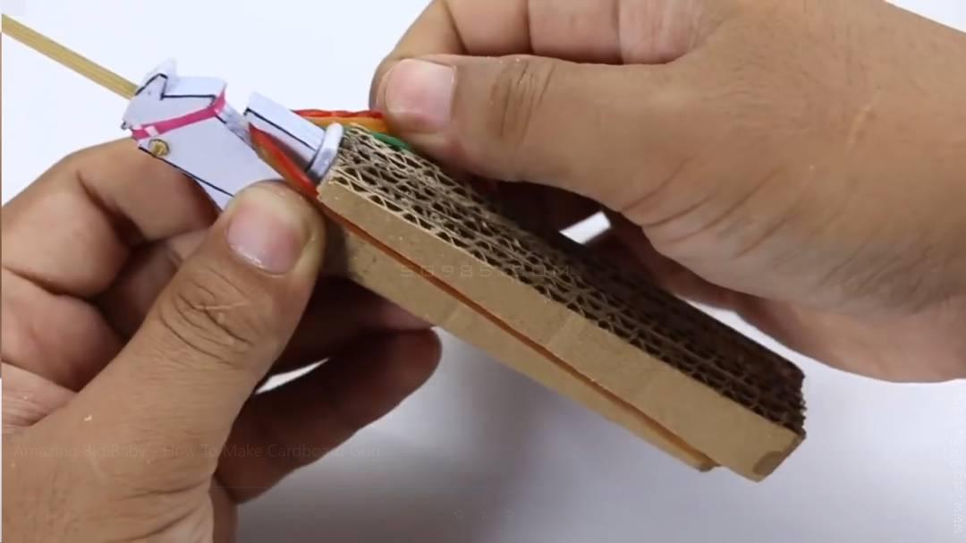 纸板手工枪/硬纸板手工枪/手工纸板枪wgog926迫击炮纸板枪+制作图纸下载