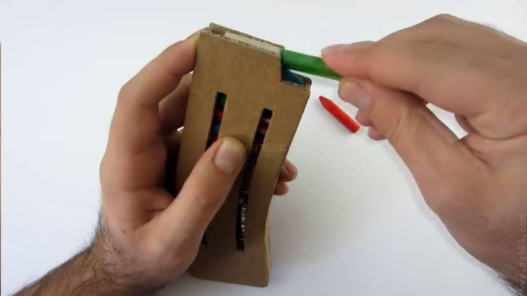 纸板玩具枪/用纸做一把枪/用纸板做枪wgog935用纸板制作可发射的纸板枪+制作图纸下载