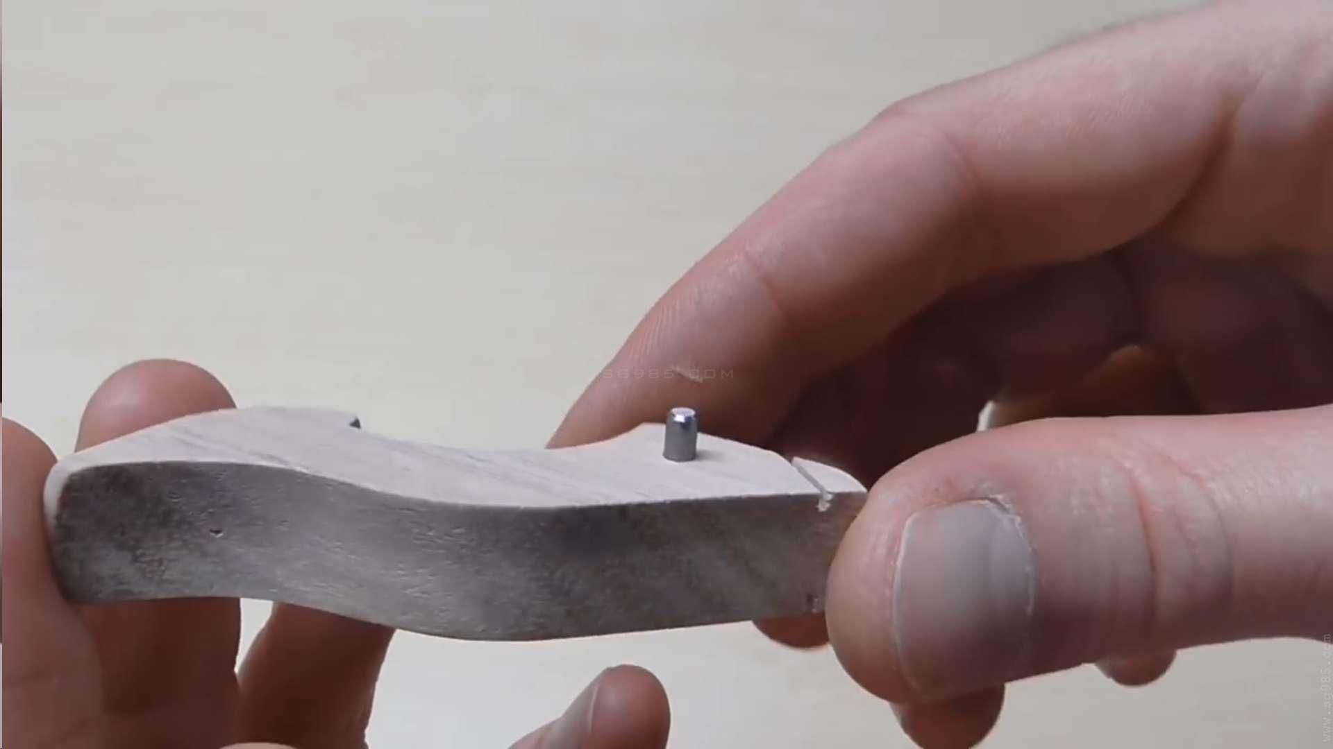 用纸做橡皮筋枪/连发橡皮筋枪如何做WGOG1011用木板制作一把可连发的橡皮筋玩具枪+图纸下载